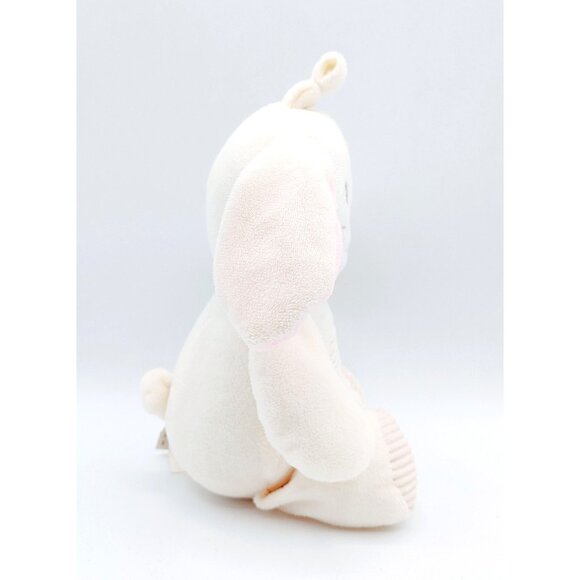Kellytoy Plush Rabbit Plush Rattle Lovey Crinkle Ears Cordy Tummy & Feet 10" - Picture 3 of 5